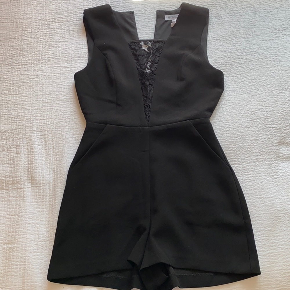 BCBG black romper SIZE 2